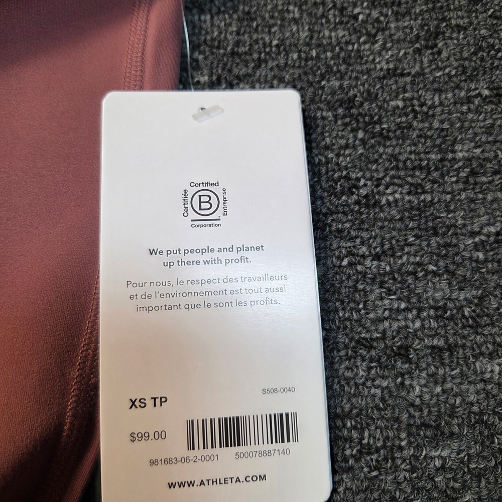 Athleta‎ Elation Flare Pant Womens XS Pink High Waist Yoga Athleisure NWT - Picture 4 of 10